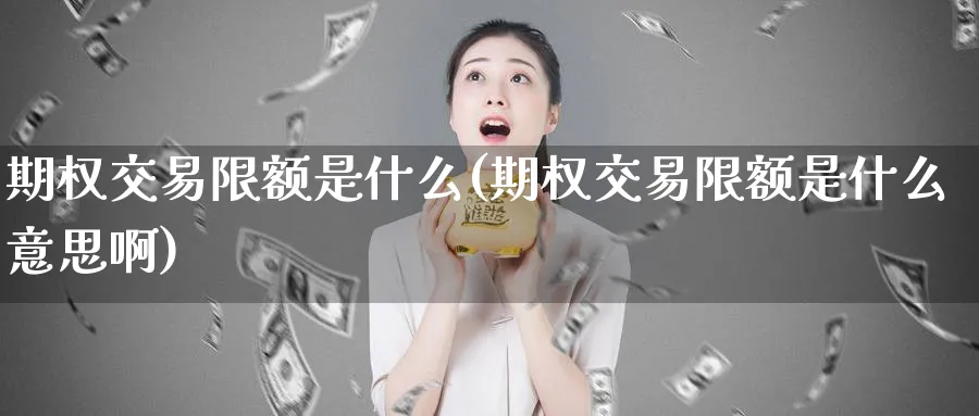 期权交易限额是什么(期权交易限额是什么意思啊)_国际期货_第1张_青花期货直播间 期权交易限额是什么(期权交易限额是什么意思啊)_https://qh.ynbygsw.com_国际期货_第1张