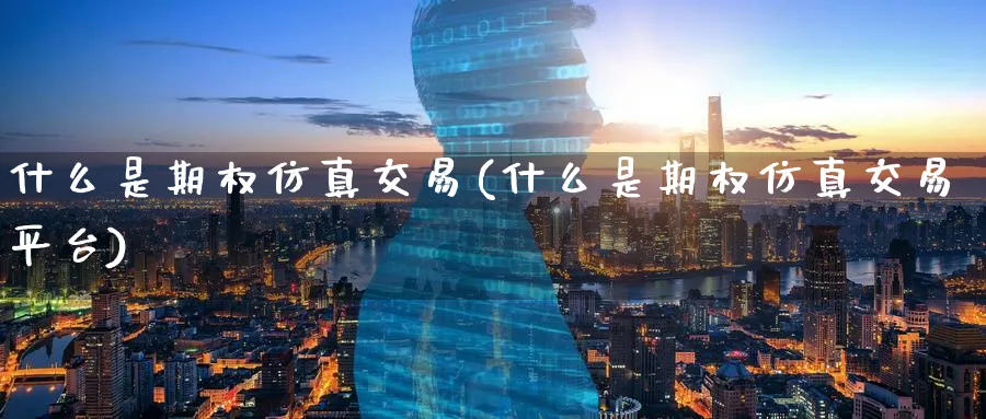 什么是期权仿真交易(什么是期权仿真交易平台)_财金百科_第1张_青花期货直播间 什么是期权仿真交易(什么是期权仿真交易平台)_https://qh.ynbygsw.com_财金百科_第1张