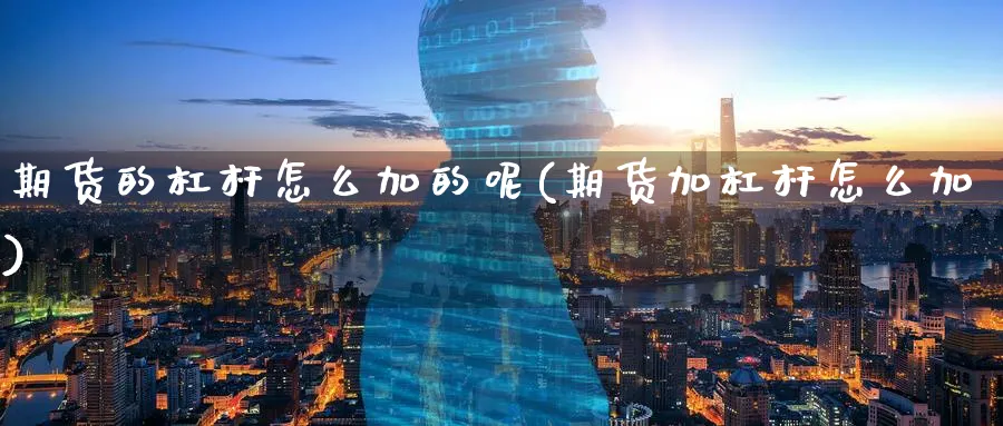 期货的杠杆怎么加的呢(期货加杠杆怎么加)_财金百科_第1张_青花期货直播间 期货的杠杆怎么加的呢(期货加杠杆怎么加)_https://qh.ynbygsw.com_财金百科_第1张