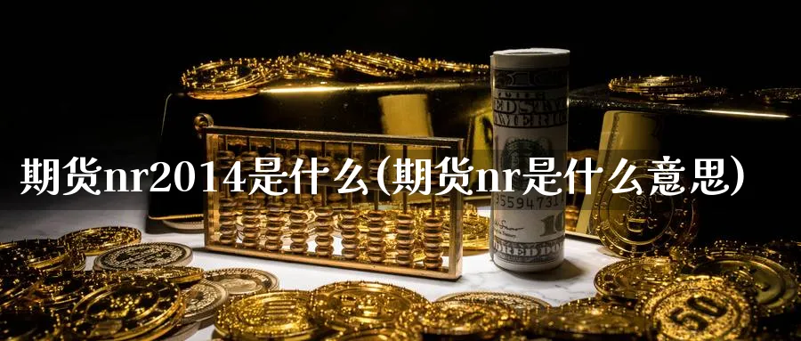 期货nr2014是什么(期货nr是什么意思)_https://qh.ynbygsw.com_财金百科_第1张