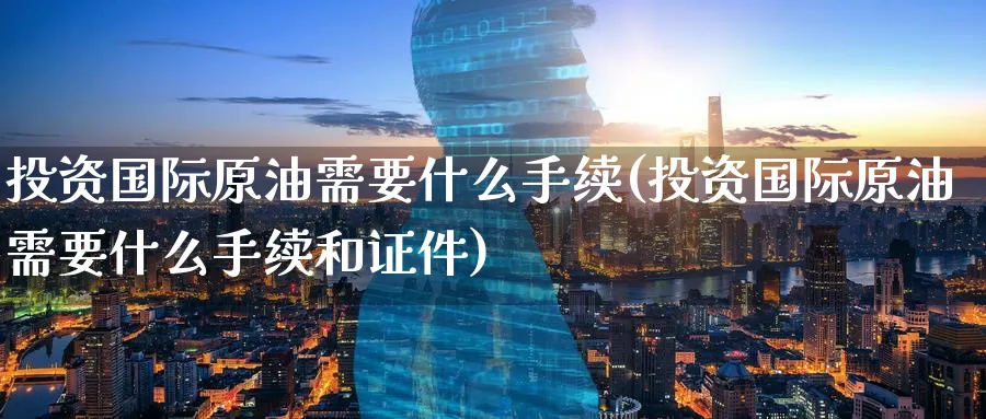 投资国际原油需要什么手续(投资国际原油需要什么手续和证件)_https://qh.ynbygsw.com_财金知识_第1张