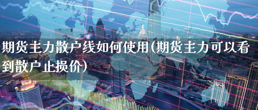 期货主力散户线如何使用(期货主力可以看到散户止损价)_https://qh.ynbygsw.com_财金知识_第1张