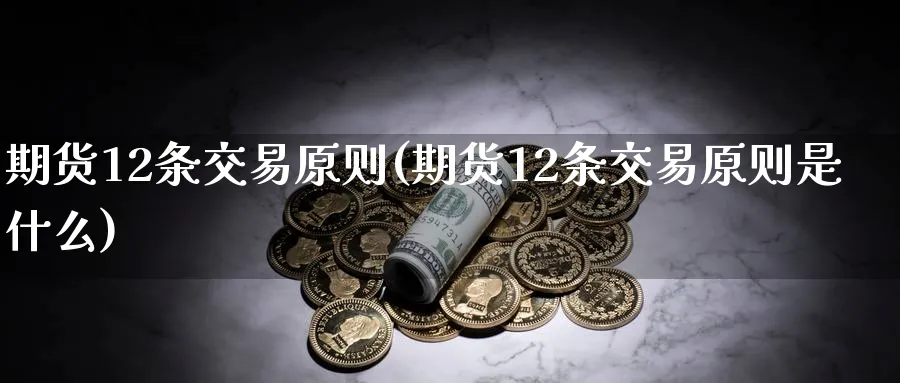 期货12条交易原则(期货12条交易原则是什么)_https://qh.ynbygsw.com_财金知识_第1张