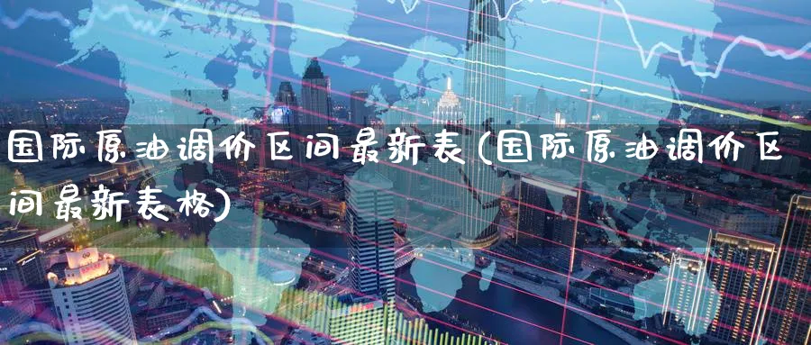 国际原油调价区间最新表(国际原油调价区间最新表格)_国际期货_第1张_青花期货直播间 国际原油调价区间最新表(国际原油调价区间最新表格)_https://qh.ynbygsw.com_国际期货_第1张